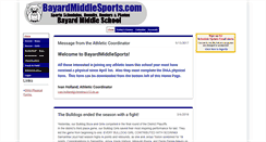 Desktop Screenshot of bayardmiddlesports.com